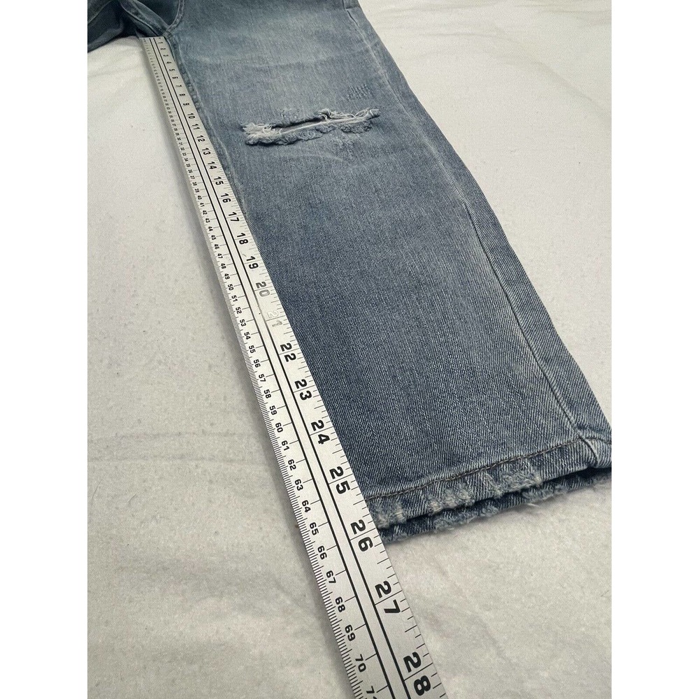 Wild Fable Super High Rise Mom‎ Jeans 10 Women Distressed Ripped Med Wash Denim - Picture 6 of 10